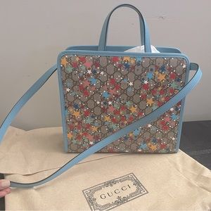 Gucci Supreme Monogram Star Print a Children’s Tote - Brand New